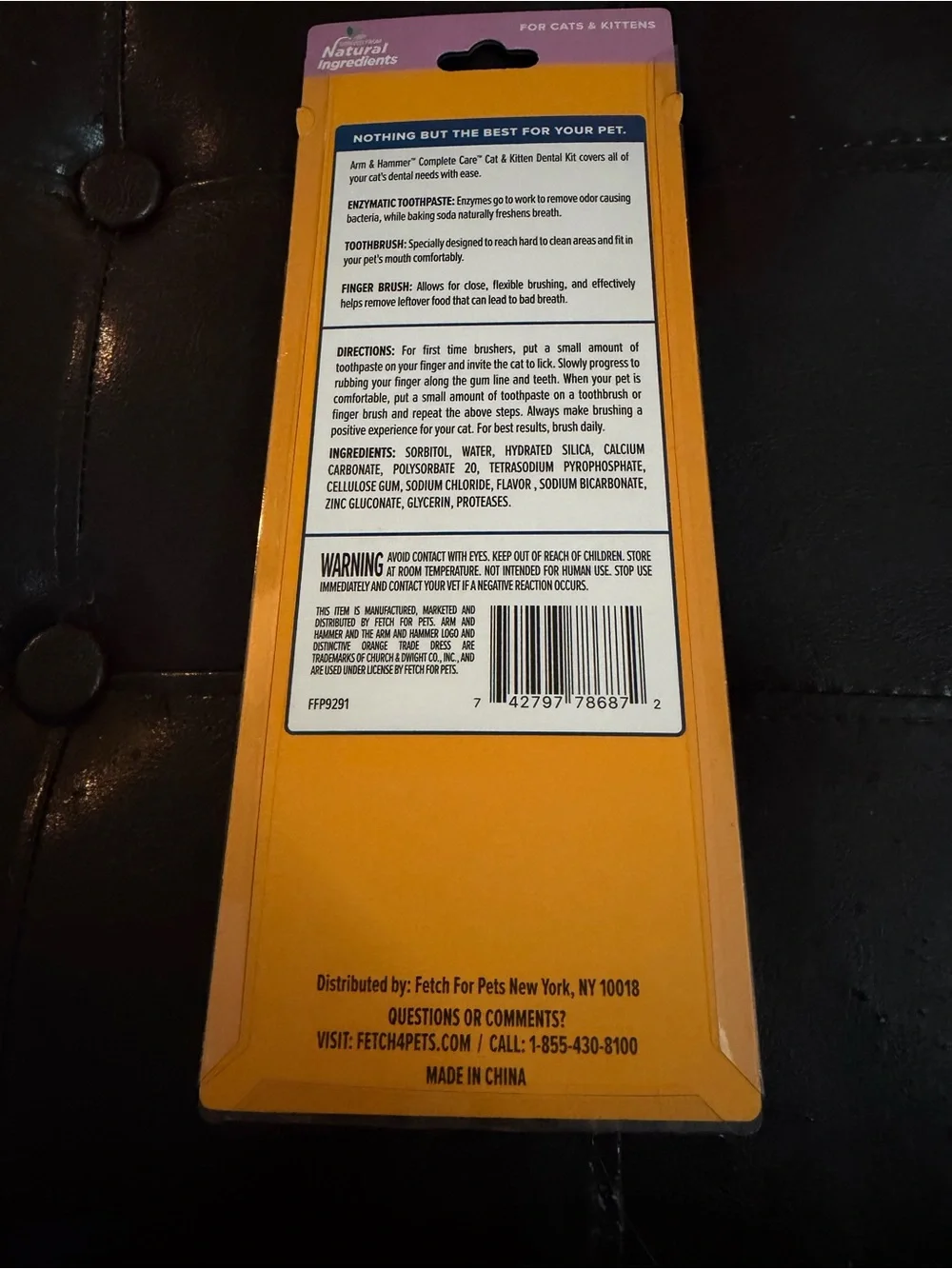 CompleteCare Cat & Kitten Dental Kit - Yellow